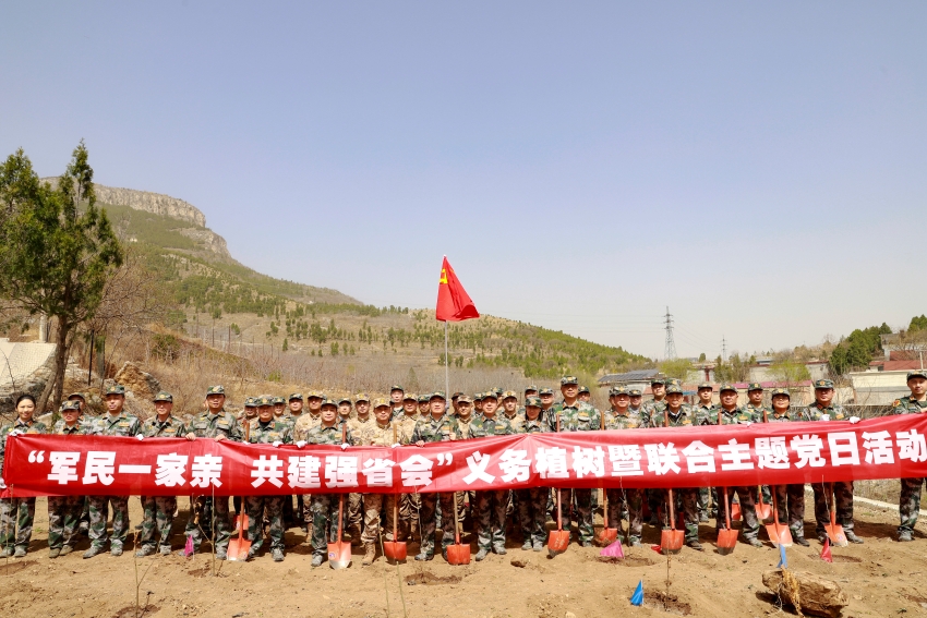 军民一家亲共建强省会市国动办联合济南警备区和南部山区管委会组织